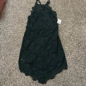 NEW Free People Green Lace Dress